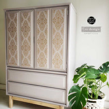 Cargar imagen en el visor de la galería, Transfer - DECOR TRANSFERS® – KACHA GOLD DAMASK – TOTAL SHEET SIZE