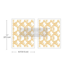 Cargar imagen en el visor de la galería, Transfer - Middy Foil Transfers® Kacha – Golden Lacework – 2 sheets,