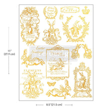 Cargar imagen en el visor de la galería, H2O Transfers Single Sheet Gold – Gilded Spring