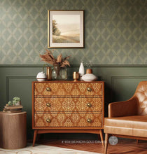 Cargar imagen en el visor de la galería, Transfer - DECOR TRANSFERS® – KACHA GOLD DAMASK – TOTAL SHEET SIZE