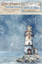 Cargar imagen en el visor de la galería, Paquete 8 Papeles de arroz A6 fondos - Silent Sea