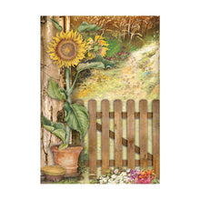 Cargar imagen en el visor de la galería, Paquete de 8 papeles arroz A6 backgrounds - Sunflower Art
