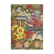 Cargar imagen en el visor de la galería, Paquete de 8 papeles arroz A6 backgrounds - Sunflower Art