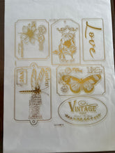 Cargar imagen en el visor de la galería, Papel Seda con Foil (tamaño doble carta) - PSM301P