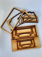 Cargar imagen en el visor de la galería, Molde Madera - 2 tiradores dobles Cristina Mendizabal (pieza y cortadores)