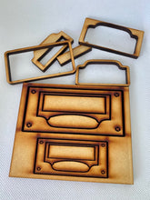 Cargar imagen en el visor de la galería, Molde Madera - 2 tiradores dobles Cristina Mendizabal (pieza y cortadores)