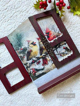 Cargar imagen en el visor de la galería, A4 Decoupage – Crimson Noel – 1 hoja
