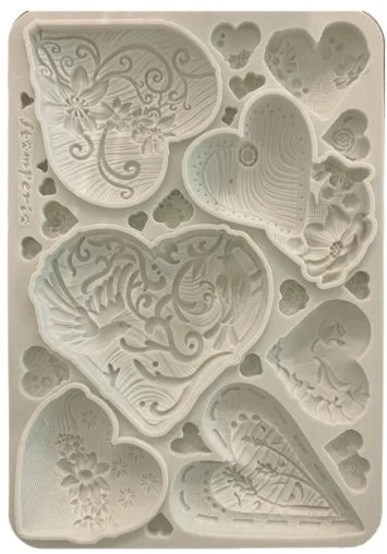Molde de Silicon - Alice in Christmas simple hearts