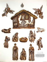 Cargar imagen en el visor de la galería, Molde Silicon – Decor Moulds® – Holy Night Nativity
