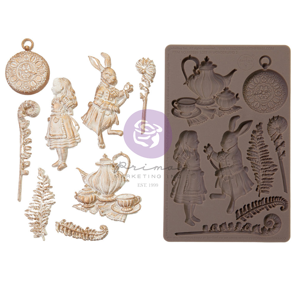 Molde Silicon – LOST IN WONDERLAND COLLECTION MOULD – FOLLOWING ALICE (Re-desing)