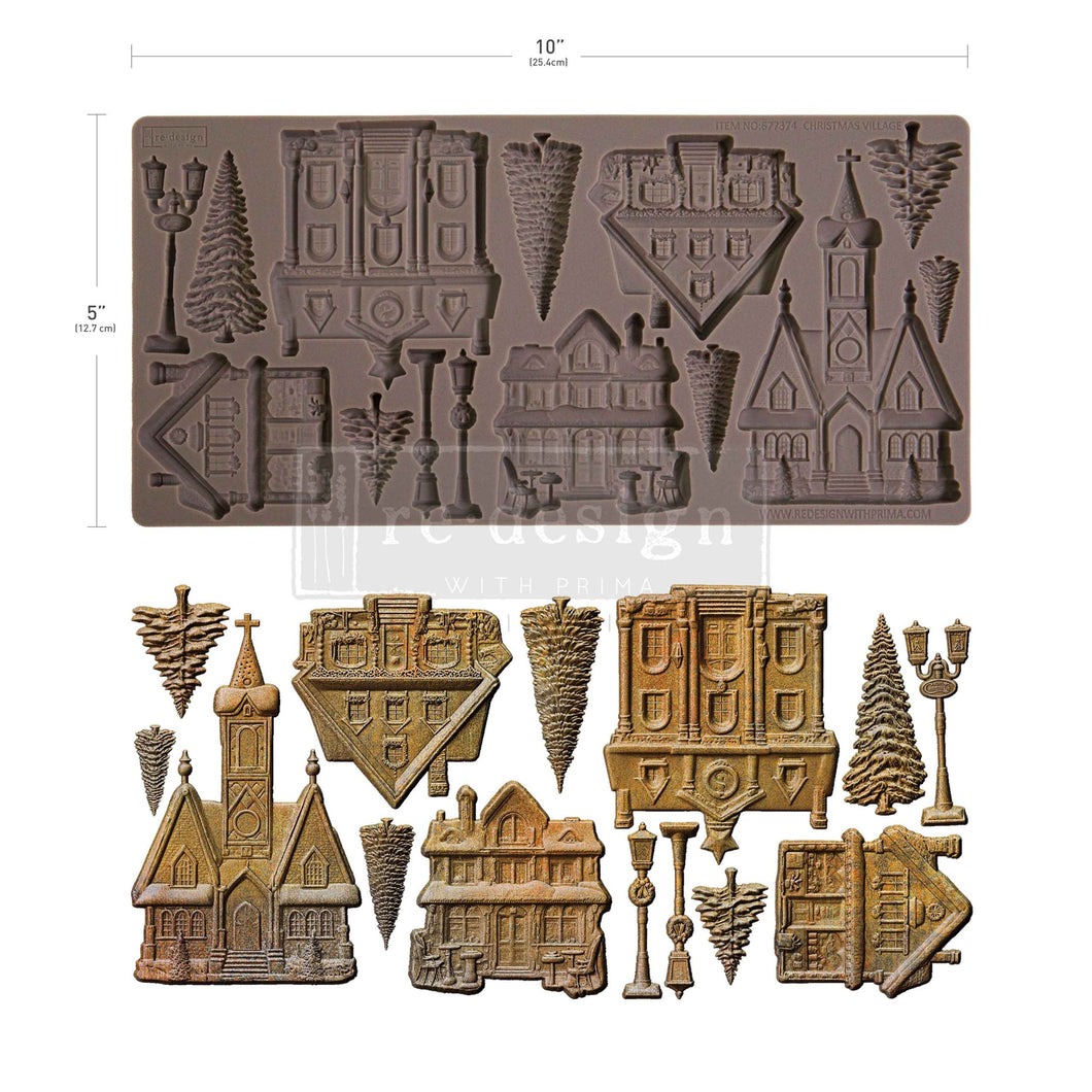 Molde Silicon – Decor Moulds® – Christmas Village