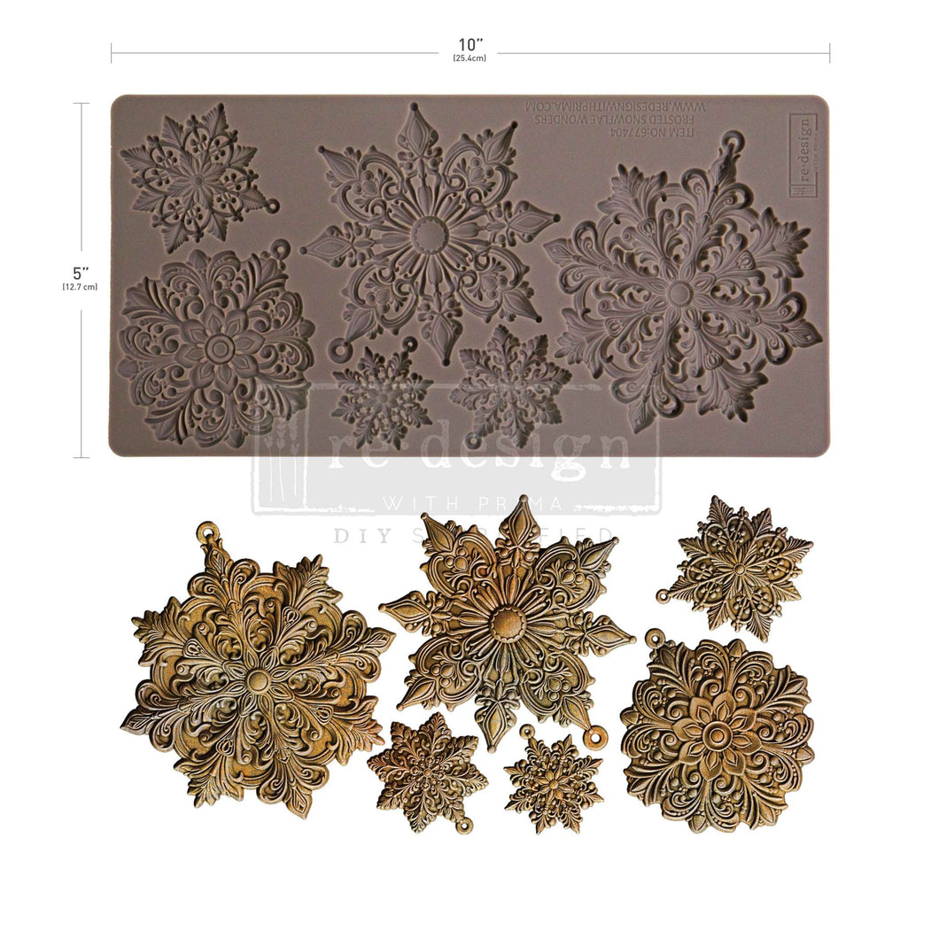 Molde Silicon – Decor Moulds® – Frosted Snowflake Wonders