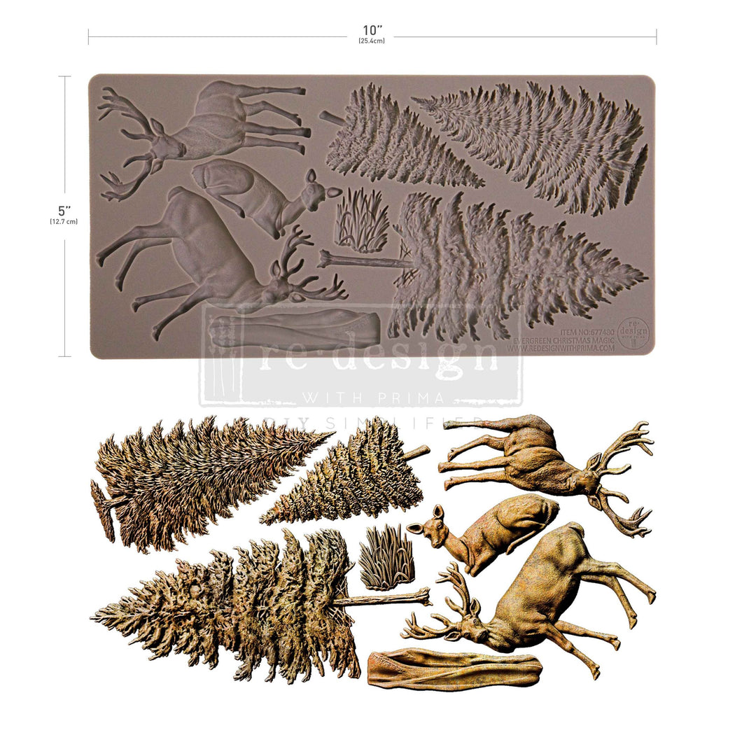 Molde Silicon – Decor Moulds® – Evergreen Christmas Magic