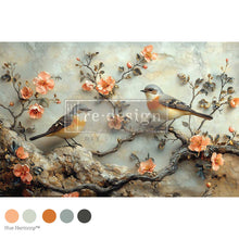 Cargar imagen en el visor de la galería, DECOUPAGE FIBER – AMBER ECHOES – 1 SHEET
