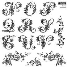 Cargar imagen en el visor de la galería, Sellos IOD - Dessins de Broderie Labels 6x6 IOD Stamp™
