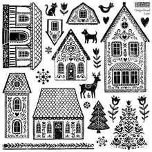 Cargar imagen en el visor de la galería, Sello IOD - Gingerbread Lane 12x12 IOD Stamp™
