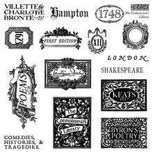Cargar imagen en el visor de la galería, Sellos IOD - The Connoisseur's Library Labels 6x6 IOD Stamp™
