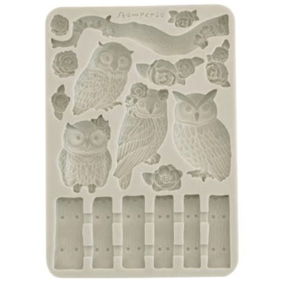 Molde de Silicon - The Owl's House owls and branch