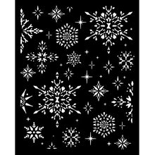Cargar imagen en el visor de la galería, Stencil 20X25 cm - The Owl&#39;s House snowflakes
