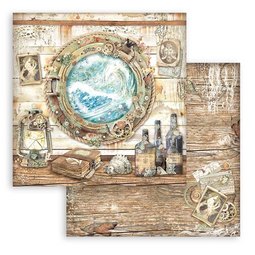 Papel Doble cara - Songs of the Sea portholes