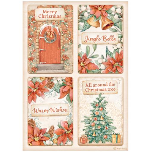 Papel Arroz - All Around Christmas 4 cards