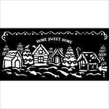 Cargar imagen en el visor de la galería, Stencil 12X25 cm - Candy Christmas village

