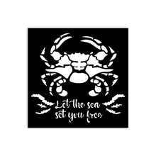 Cargar imagen en el visor de la galería, Stencil 12x12 cm - Silent Sea crab
