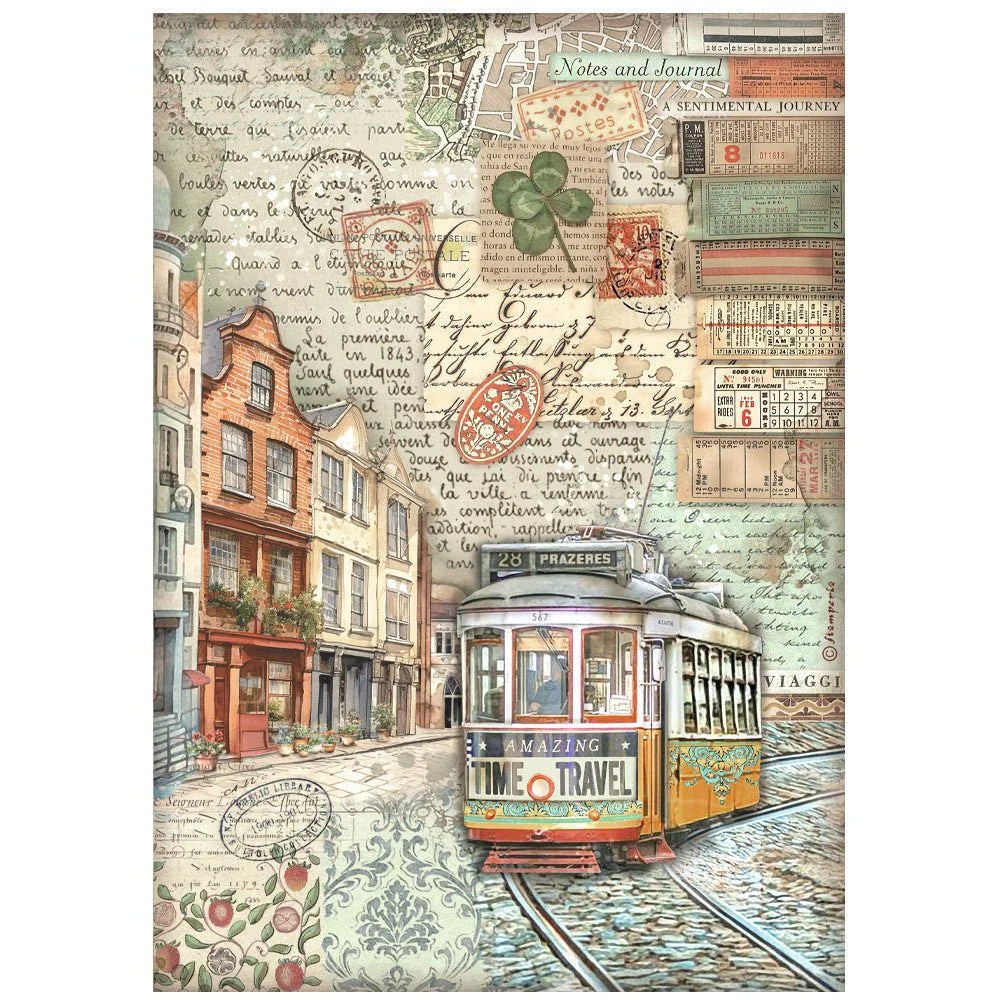 Papel arroz - Art of Travelling tram