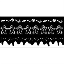 Cargar imagen en el visor de la galería, Stencil 12X25 cm - Candy Christmas stripes
