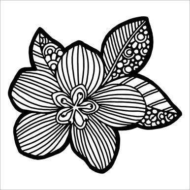 Stencil TCW - Flower Blossom