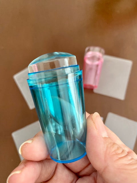 Mini aplicador con placa de gel