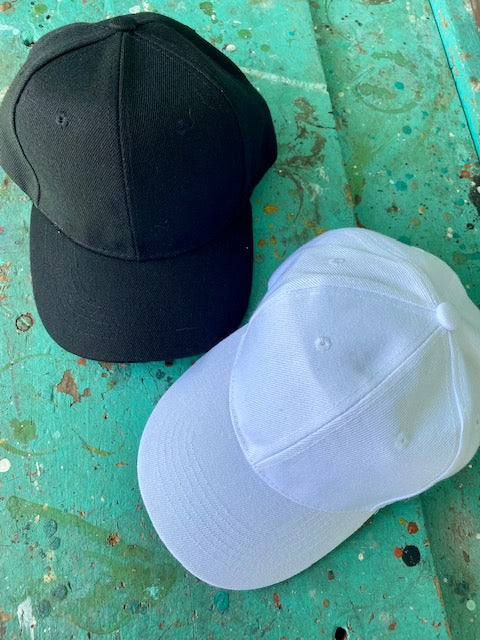 Gorra de lona (blanca o negra)
